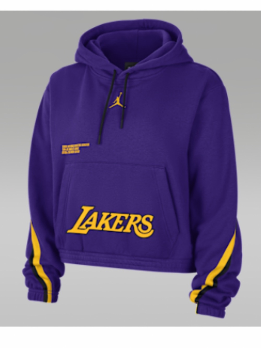 Jordan Purple Hoodie with Black Drawstrings